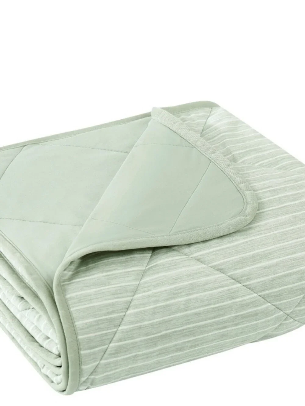 Cooling Throw Light Green Quilted Throw 60x 70